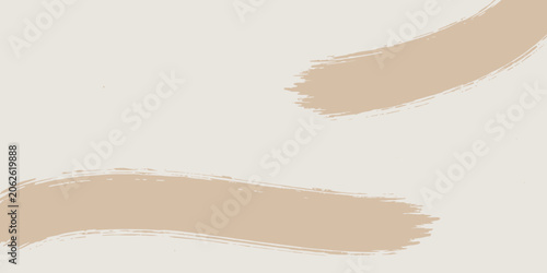 Brown Brush Strokes on White Background