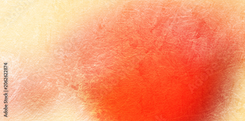 Obraz na plátně abstract warm red and orange watercolor textured background design