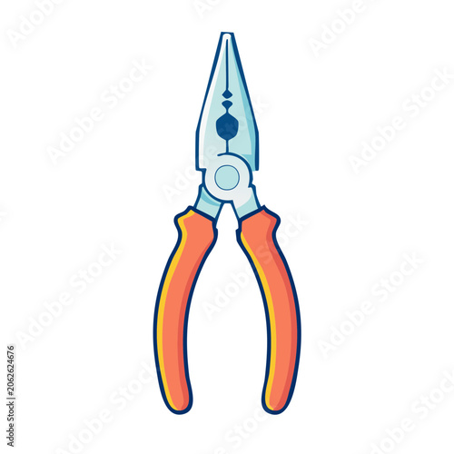 Flat design robot icon vector