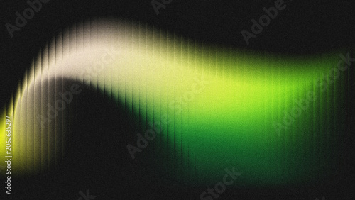 Obraz na plátne A vibrant gradient wave with yellow‑green tones fading into soft white and grey, enhanced by fine vertical grooves and a subtle grainy texture