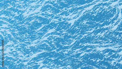 Schilderij op canvas Abstract sea texture background featuring dynamic, sweeping brush strokes in shades of medium and light blue