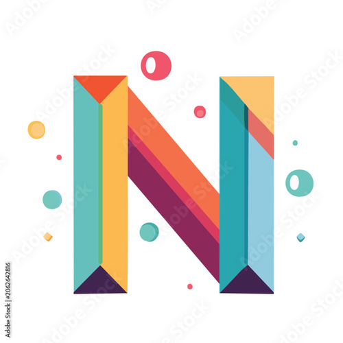 Abstract geometric shapes flat design vector
