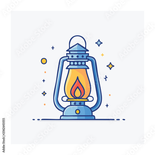 Flat design fire hydrant with snowflakes
