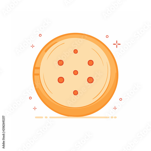 Flat design target with bullseye pattern