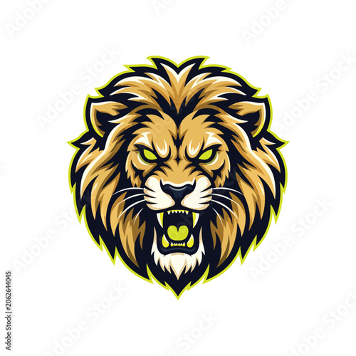 Angry Lion Mascot Logo for Gaming and Esports Team