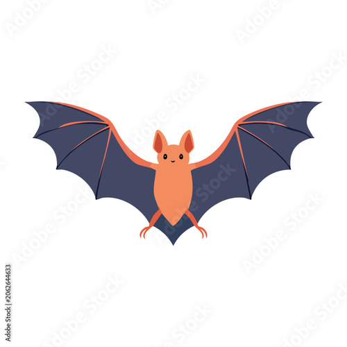 Cute fox holding blue umbrella vector