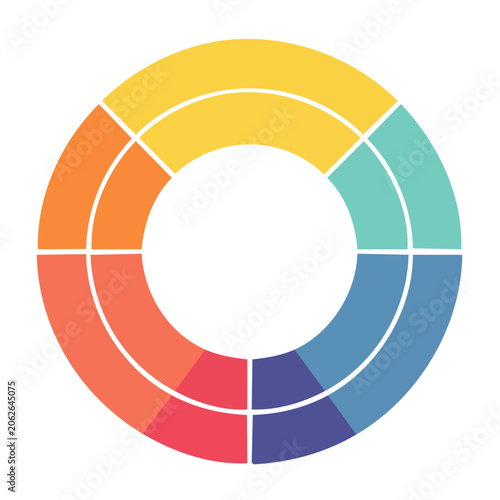 Olympic rings flat design vector