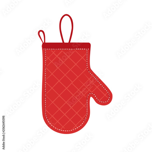 Red handbag vector illustration isolated