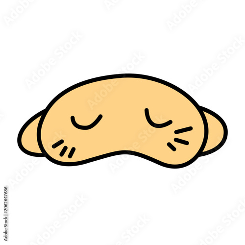 Hand Drawn Sleep Mask Graphic Element Design