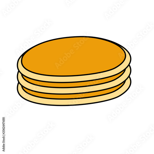 Pancake Illustration Vector Clipart Graphic Element
