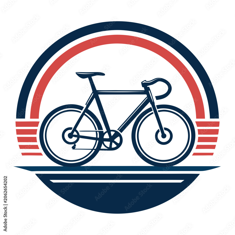 Fototapeta premium Bold Stroke Bicycle Cycling Premium Digital Asset Ideal for Marketing