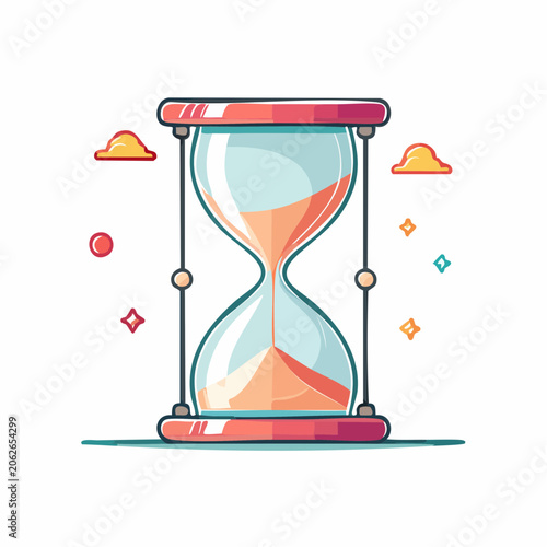 Stylized Hourglass Illustration