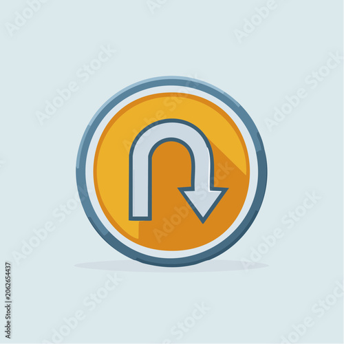 U-turn arrow icon