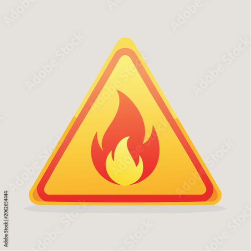 Warning Sign of Fire Hazard