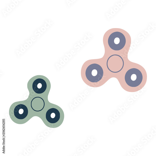 Fidget spinners providing sensory stimulations and stress relief