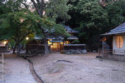 Obraz na plátně Nara park Machiya
