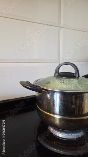 stainless steel pot