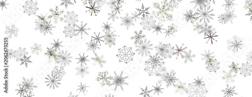 Canvastavla Beautiful falling snowflakes create a charming winter wonderland background