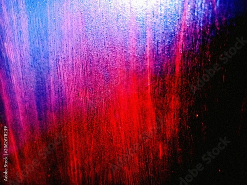 Noise grain red blue black background, pointillism gradient or dotwork pattern, vector dots effect. Halftone noise grain, modern