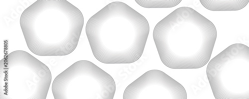 Konstfotografi 3D white geometric abstract background overlapping layers on bright space with p