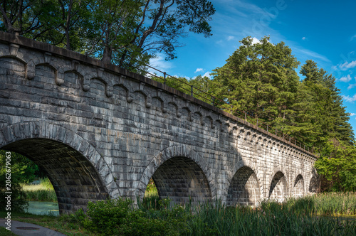 Historic Wachusett Aqueduct, 9‑mile (14 km) long water system built in 1896, running from Wachusett Reservoir in Clinton to Marlborough, Massachusetts, USA