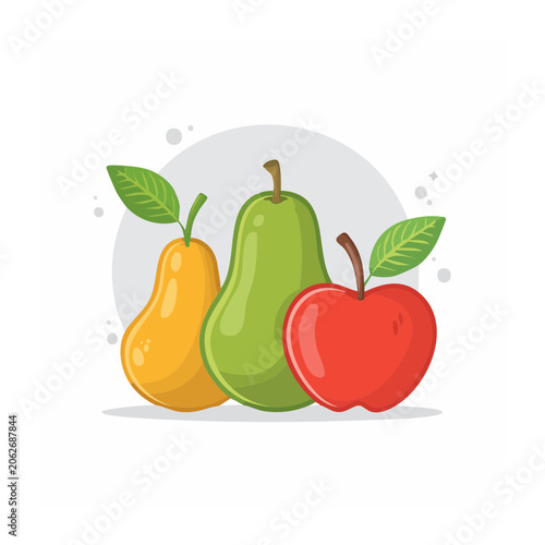 3D render of colorful bell peppers and eggplant