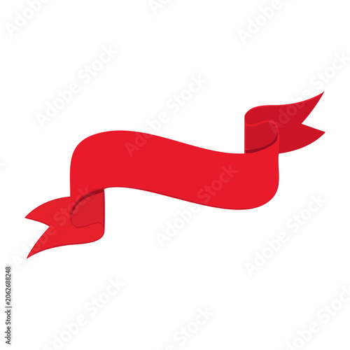 Red flat design arrow pointing right