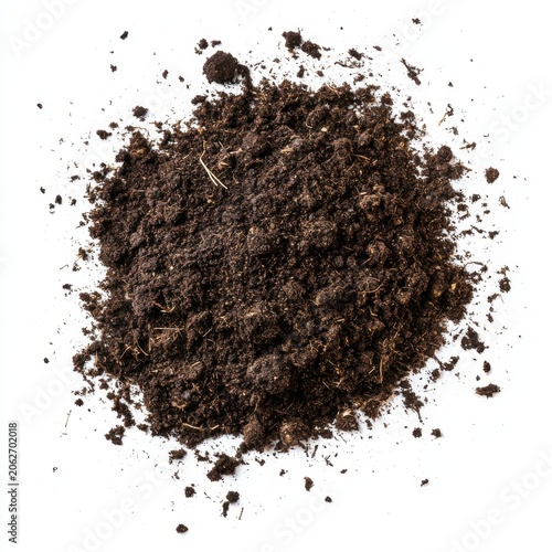 A detailed view of rich, dark soil, perfect for gardening and planting, showcasing its texture and organic matter.