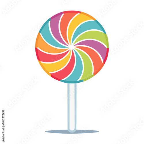 Colorful spiral vector graphic