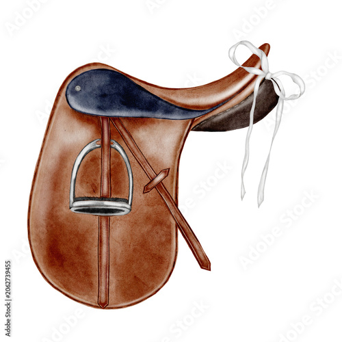 Photos Watercolor saddle
