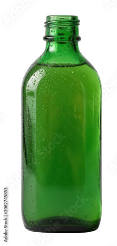 Green Glass Bottle Transparent Background
