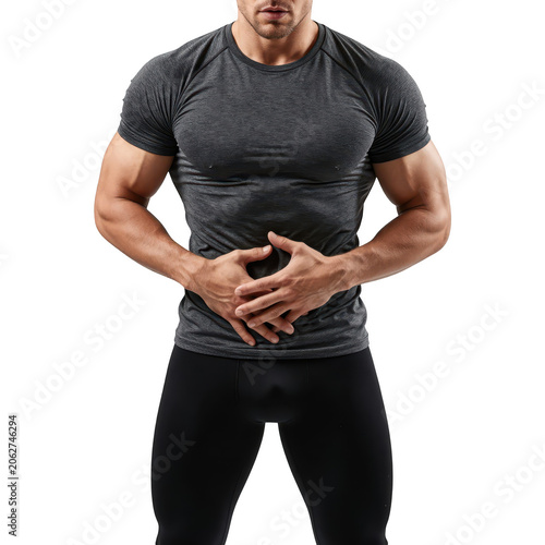 Man Holding Stomach Transparent Background
