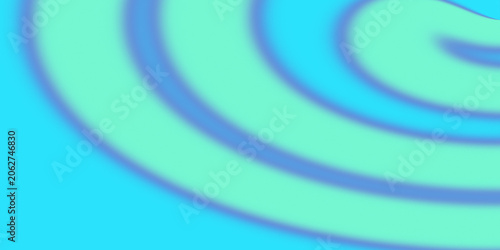 Abstract Mint Green and Blue Spiral Background with Smooth Gradient Flow