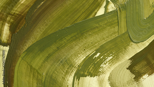 Swirling green hues of nature's palette dance on a canvas