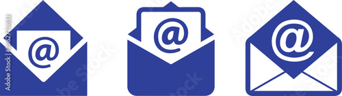 Email icon clean outline vector minimal line style envelope shape isolated on light background for communication app and modern UI design