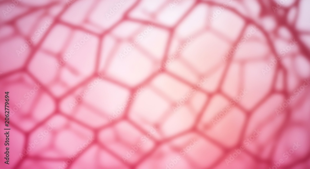 Naklejka premium Close up of pink hexagonal patterned fabric texture.