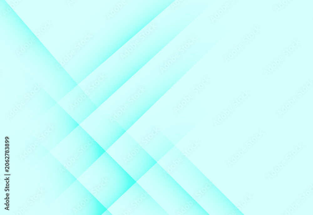 Fototapeta premium Turquoise abstract geometric vector background with diagonal ribbon and diamond pattern
