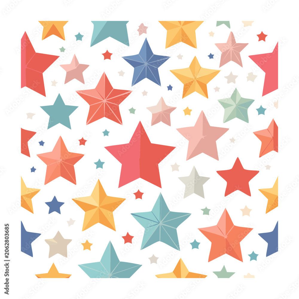 Fototapeta premium Geometric star pattern vector design