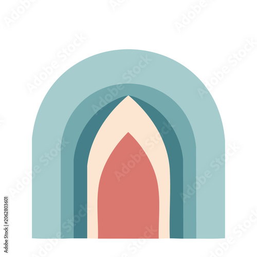 Flat design umbrella icon vector