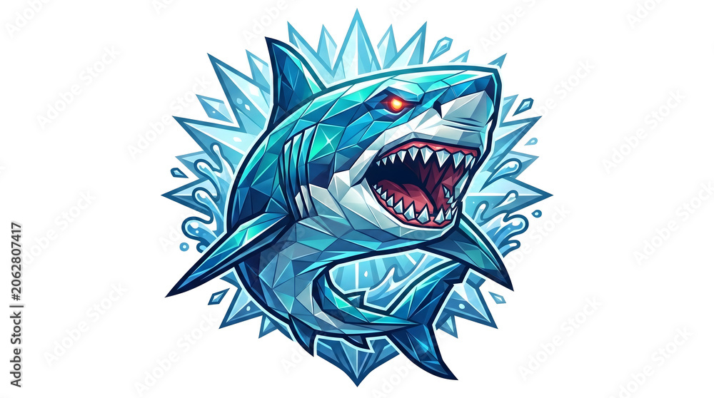 Obraz premium head of a fish shark