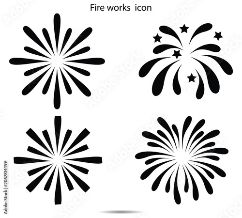 Fire works  icon
