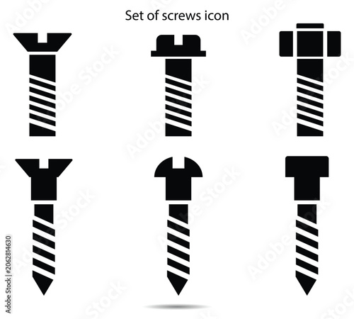 Set of screws icon
