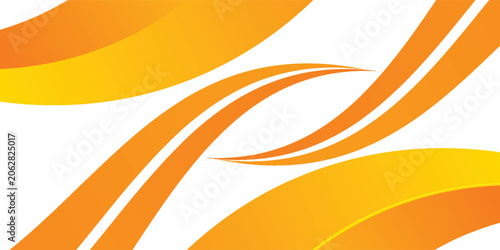 Vector orange line background curve element with white space for text and message design, overlapping layers, vector