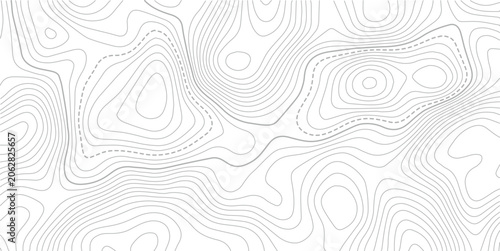 Foto Topographic map and landscape terrain texture grid