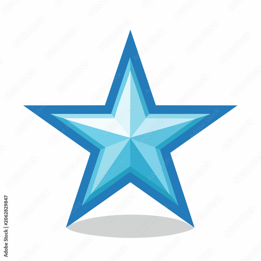 Obraz premium Blue Star Icon
