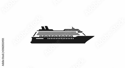 Obraz na plátně Large Cruise Ship Ocean Liner Vessel.
