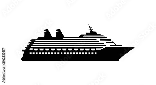 Obraz na plátne Large Cruise Ship Ocean Liner Vessel.