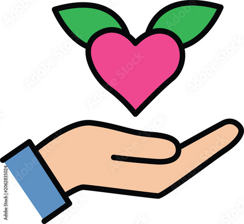 Sustainable Growth and Health Icon