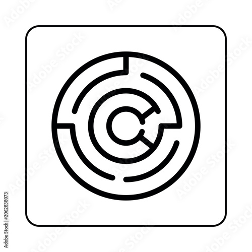 Black and white visual stimulation card for newborns and infants. High-contrast shape or pattern designed to support early visual development, focus and attention.