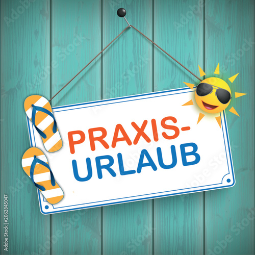 Praxisinformation Schild Praxis geschlossen